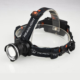 LED Head Light with Zoom and Li-ion Battery