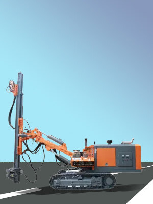 Excavator Mounted Blast Hole Drill Rig