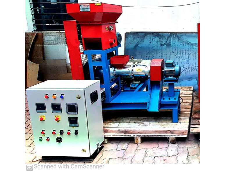 Floating fish feed machine