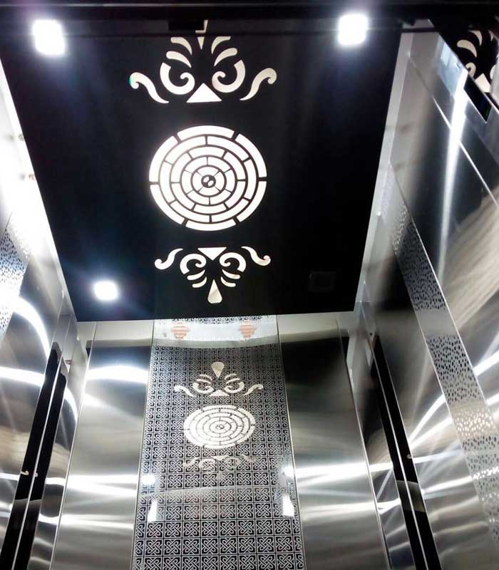 Elevator Interior With Ceiling