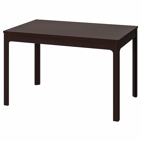 Dark brown kitchen table