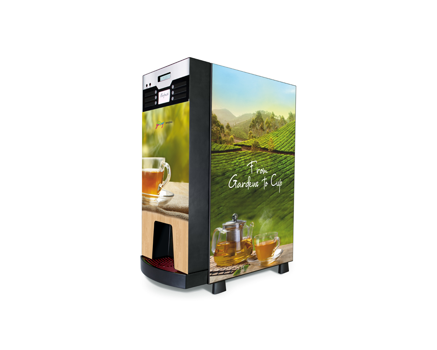Canister compact Leaf tea brewing Machine