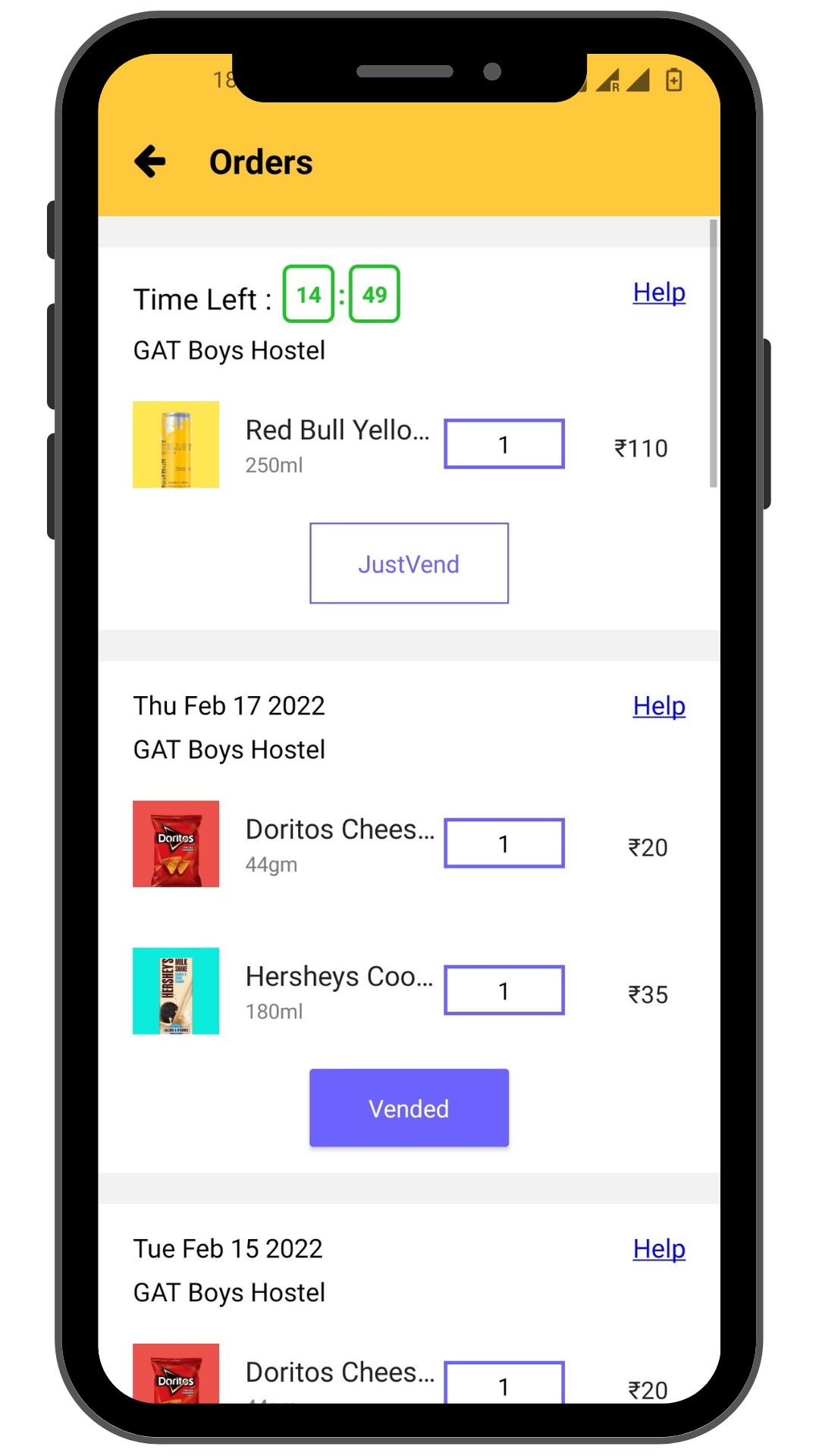 Products Booking