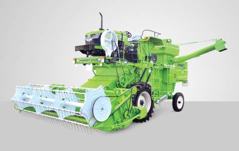 Tractor Mounted Combine Harvester