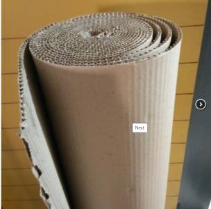 Corrugated paper roll