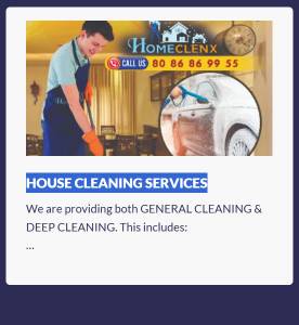 HOUSE CLEANING SERVICES