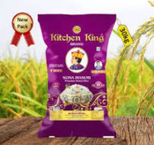 Kitchen King Sona Masuri Grand Old Raw Rice