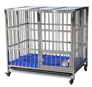 Stainless Steel Dog Kennel/Crate for Large Dog Cage