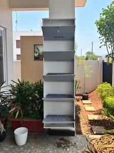 5 RACK 20" Grey White | COSMA 205GW | Wall mount Shoe Rack |