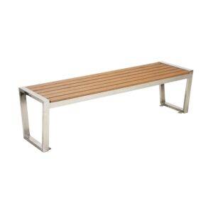 Pure Stainless Steel with Wooden Strips