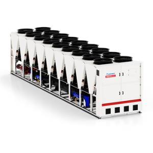 High efficiency air cooled chiller with free-cooling