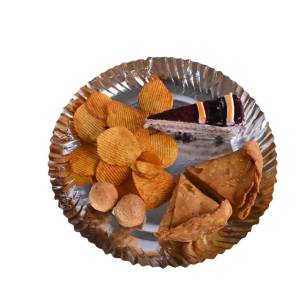 Disposable Silver Paper Plate
