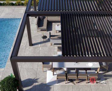 Pergola (Pergoluxe,Biometric Pergola, Wooden Pergola,Glued Laminated Structure)