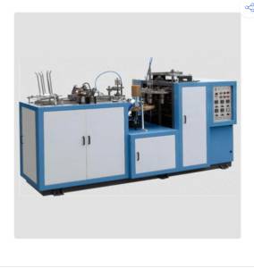 Electric Paper Cup Making Machine - Mild Steel, 2700 X 1400 X 1900 Mm, Blue & Silver