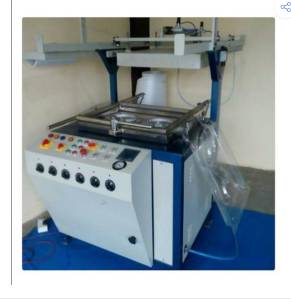 Thermocoal Plate Making Machine - 950x650x1800 Mm, White And Blue | Single Phase 220v,
