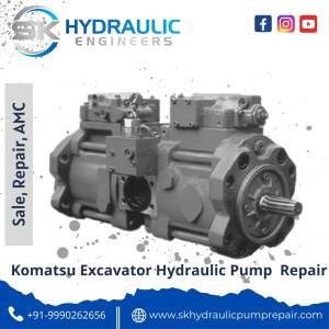 Komatsu Excavator Hydraulic Pump Repair