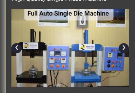 Full Auto Single Die Hydraulic Paper Plate Making Machine