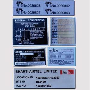 Serial. No. Labels
