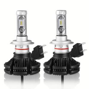 X3 H7 50W 6000 Lumens LED Headlight Bulb 6500K ZES LED Chips High Power Single Beam Auto Car Headlamp Replacement Kit