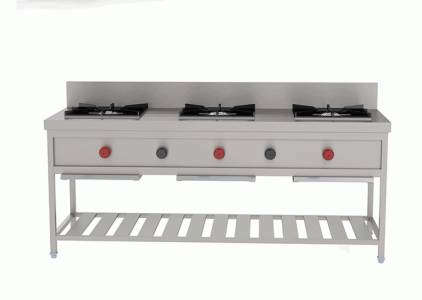 Three Burner Cooking Range