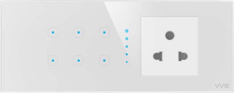 6 Touch Slider Panel with Cutout