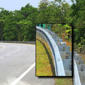 W Beam Crash Barrier