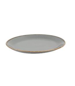 COLOURED PORCELAIN OVAL PLATE
