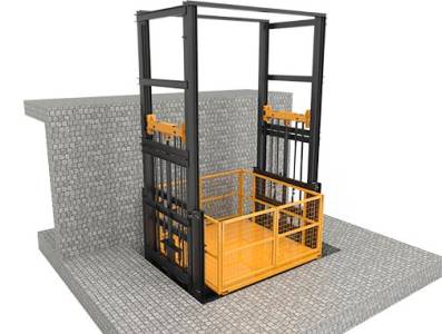 Caged Goods Lift