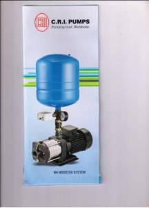 Pressure booster pumps