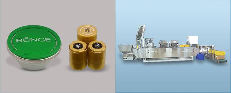Spout cap top printing machine