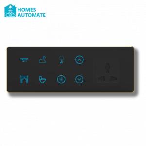 Golden Curved Matt Black Smart Switch A101