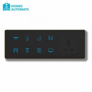 Golden Curved Matt Black Smart Switch A102