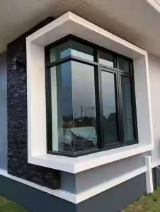 Aluminium Security Window Black