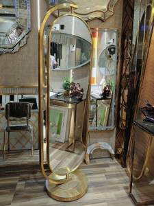 Solid PVD frame mirror