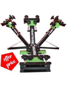 Station Screen Printing Press With Micro Registration