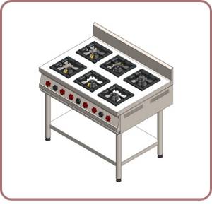 SIX BURNER RANGE