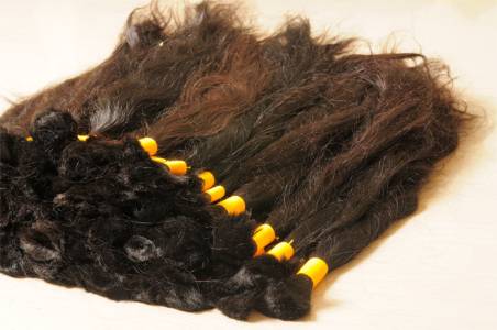 Natural black Bulk hair extensions