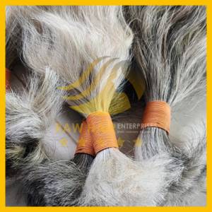 RAW Natural Grey Indian Temple Hair