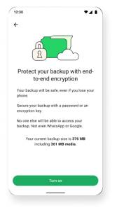 End-to-End Encrypted backup