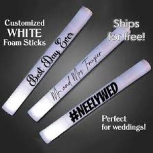 wedding favours led foam glow sticks glow weddings