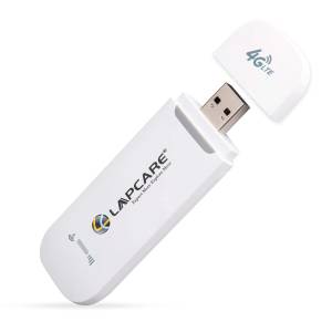 Lapcare F90 4G USB Modem with Wi-Fi : Works with All The Telecom Operators