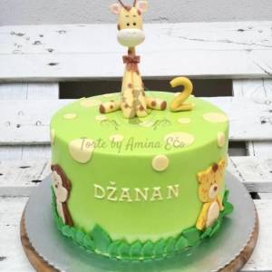 Semi Fondant Giraffe Cake