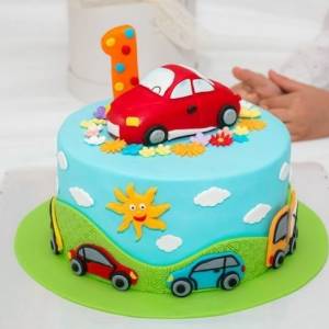 Car Theme Cake