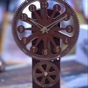 Gear mechanism clock