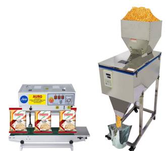 Grocery filling and sealing machine