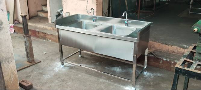 SS Two Sink Unit