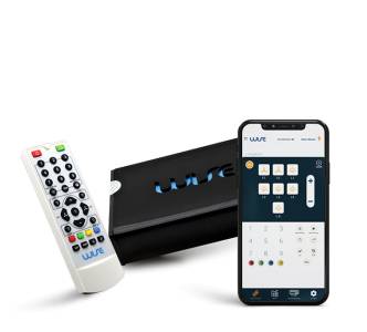 Wise Backend Device with IR Remote and Mobile Application