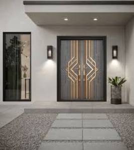 External steel doors