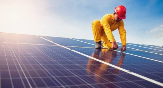 Solar Energy  Repairing Solar Panel