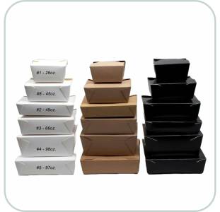 White & Brown Paper Containe